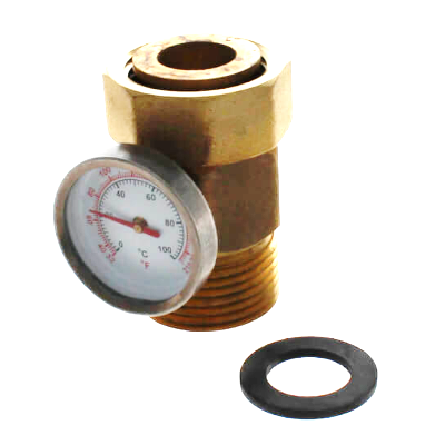 FITTING & TEMPERATURE GAGE 32-210F